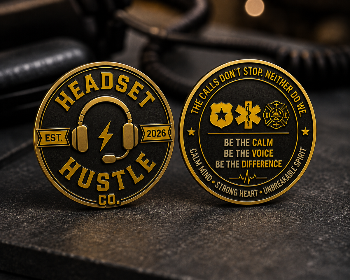 Headset Hustle Challenge Coin - Headset Hustle Co.
