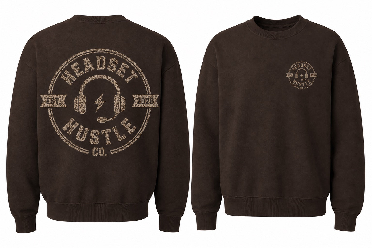 Pre-Order Leopard Logo Crew Neck