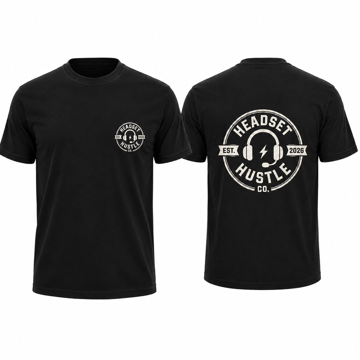 Headset Hustle Logo T Shirt