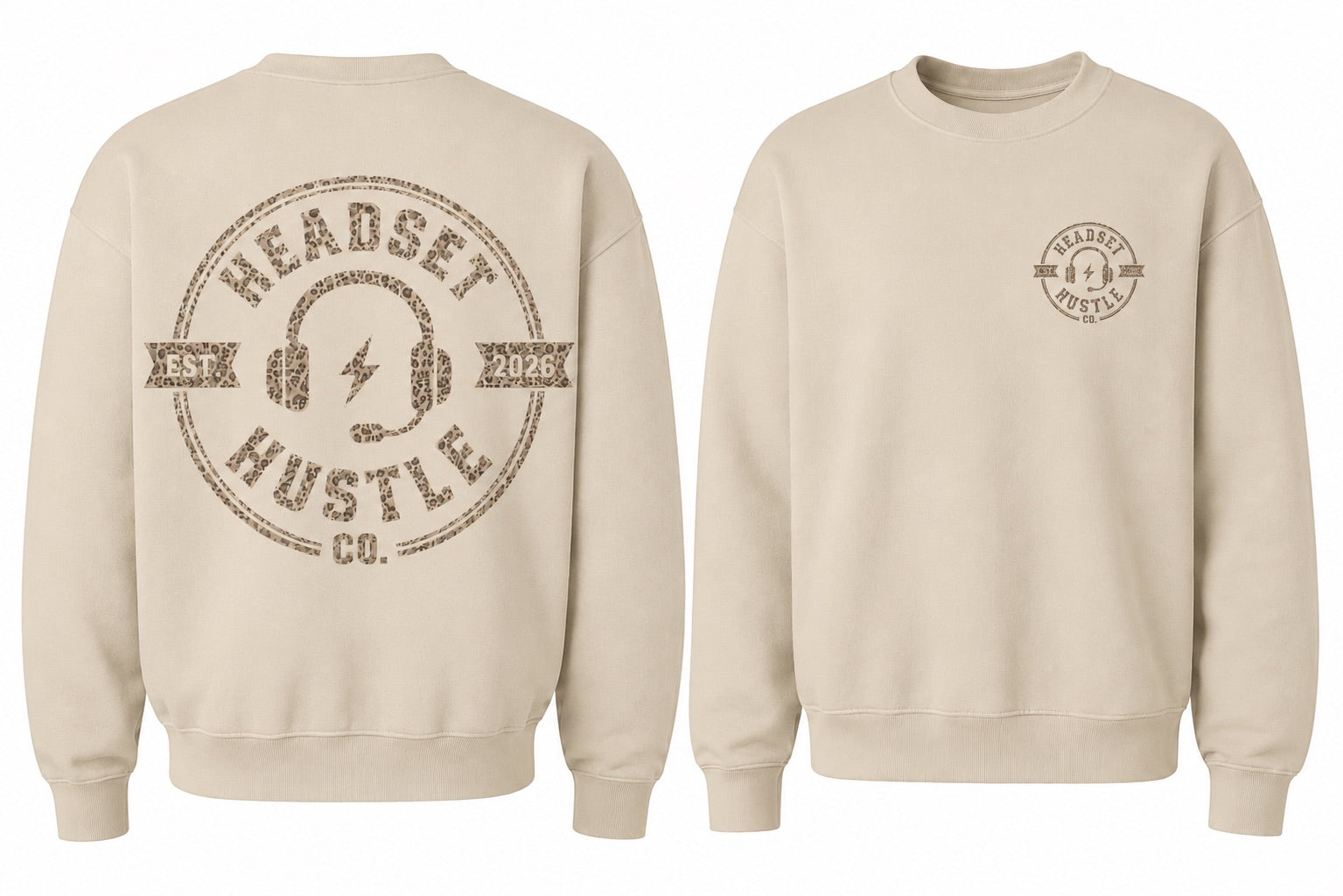 Pre-Order Leopard Logo Crew Neck