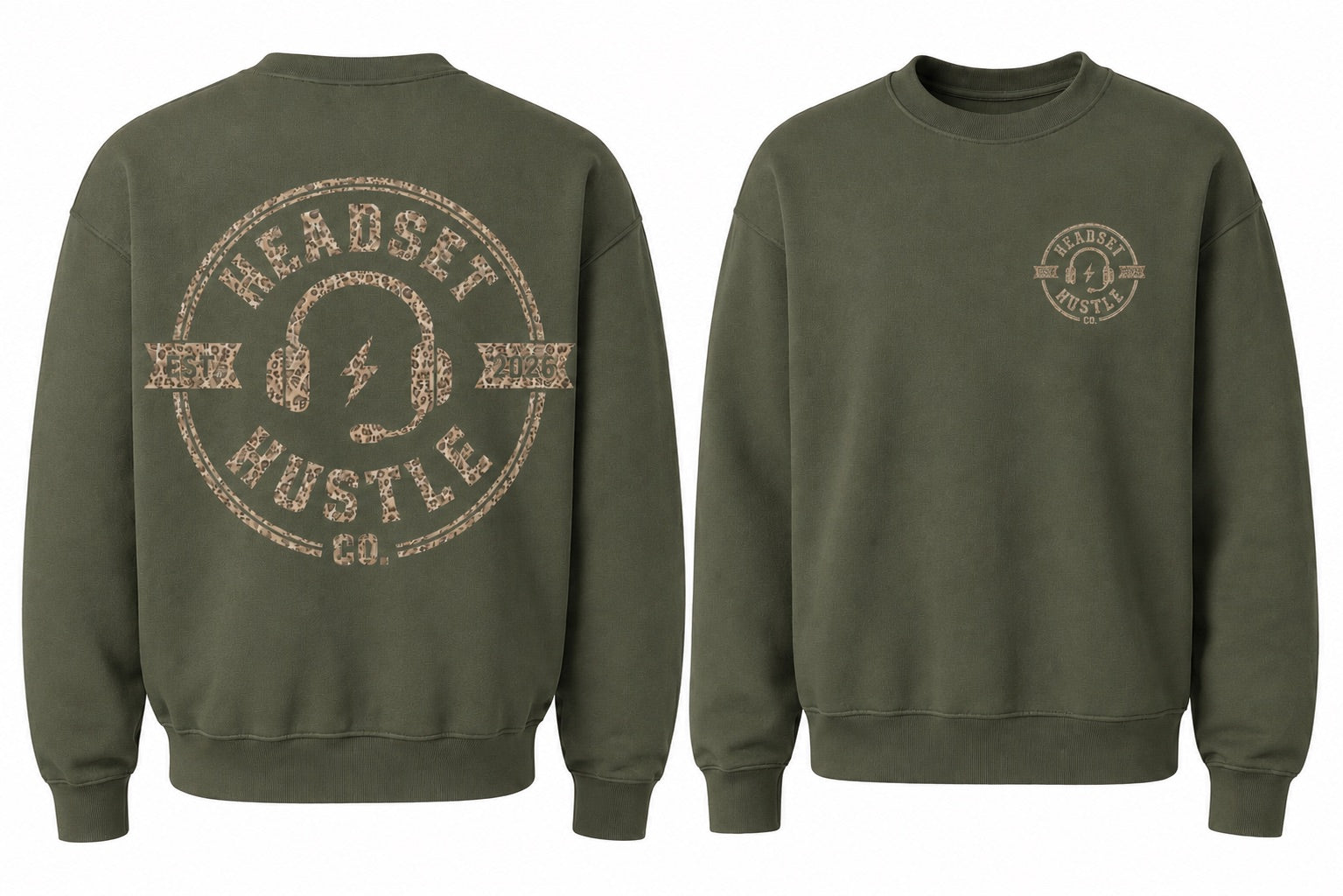 Pre-Order Leopard Logo Crew Neck