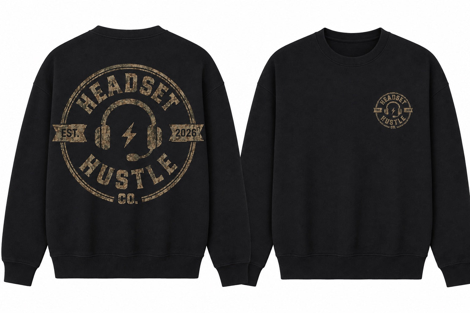Pre-Order Camo Logo Crew Neck