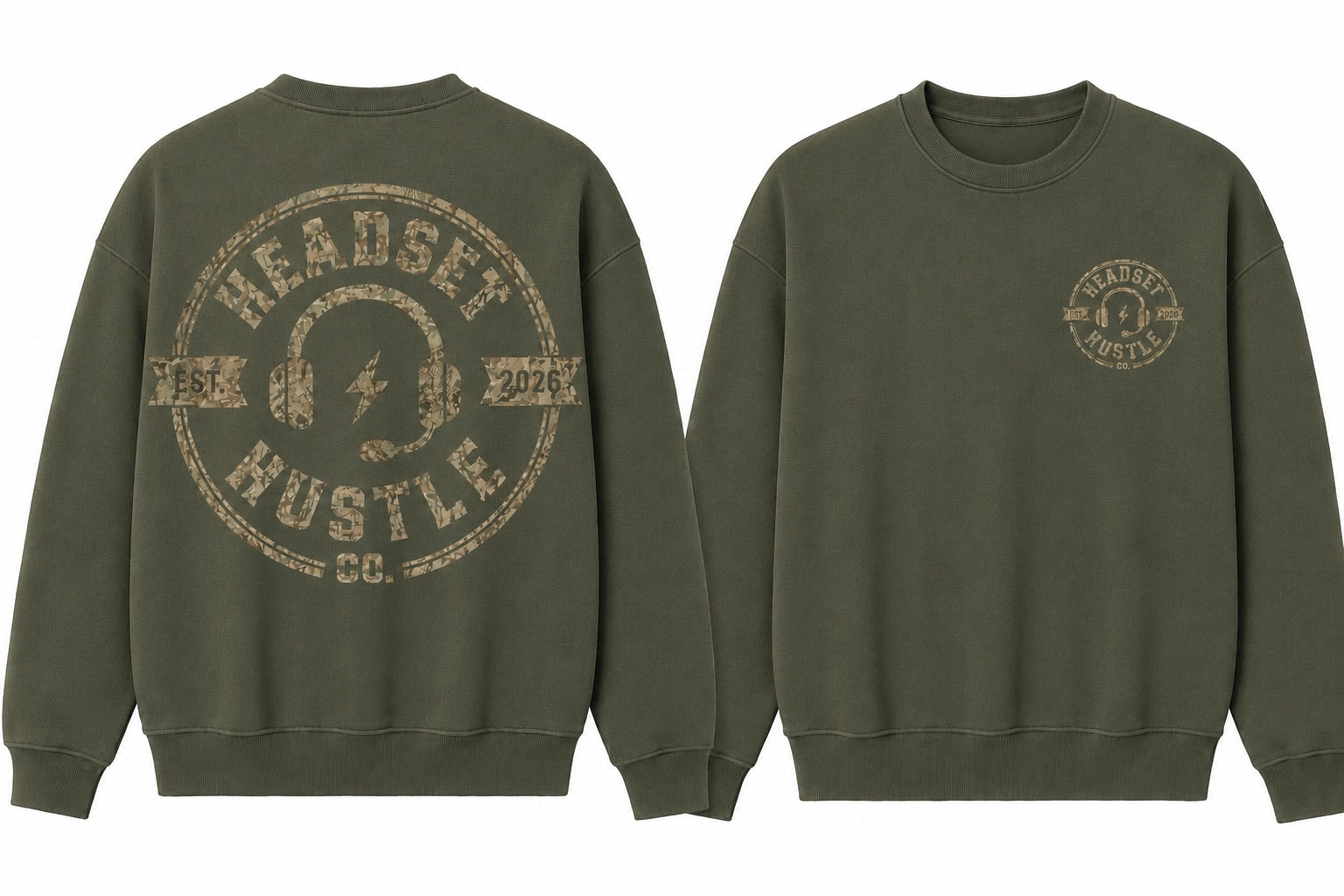 Pre-Order Camo Logo Crew Neck