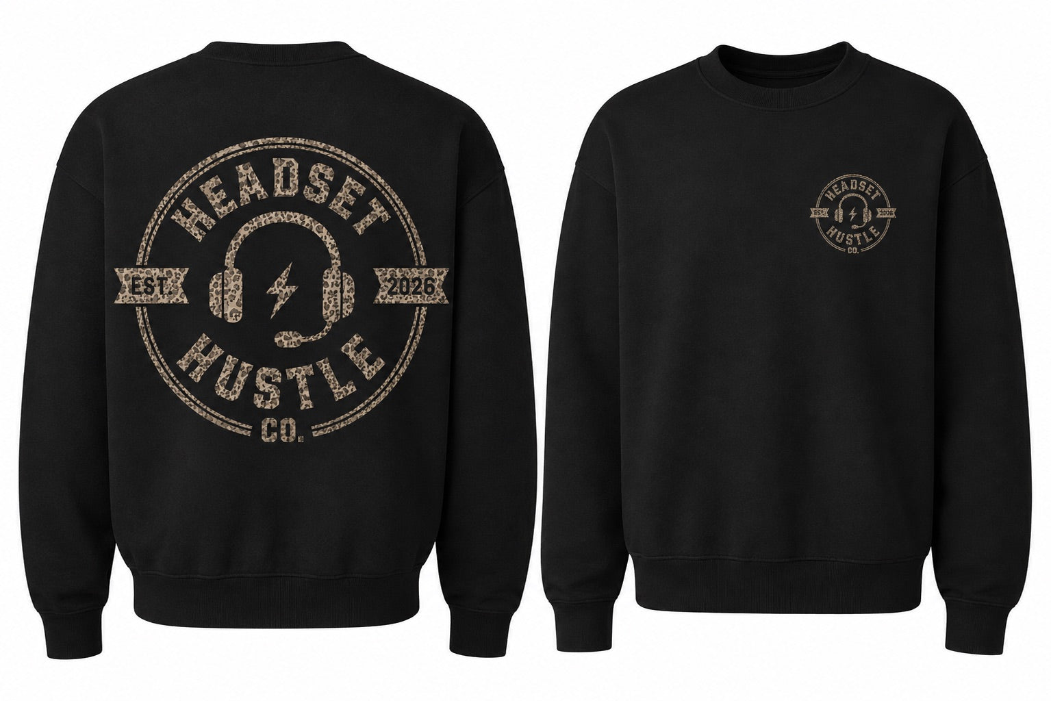 Pre-Order Leopard Logo Crew Neck