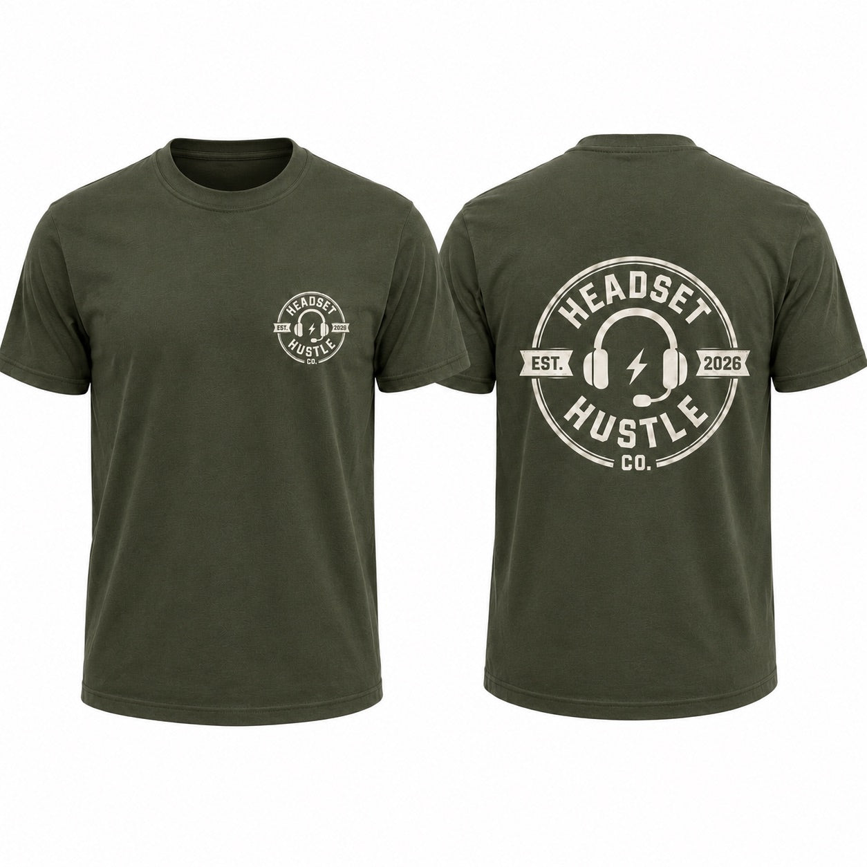 Headset Hustle Logo T Shirt