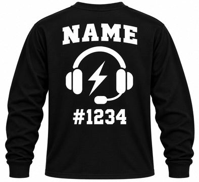 Personalized dispatcher long black back