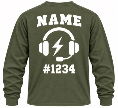 Personalized dispatcher long green back