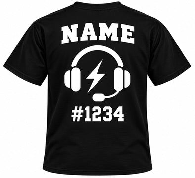 Personalized dispatcher tee black back