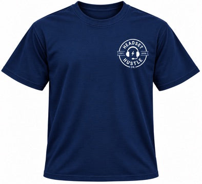 Personalized dispatcher tee navy front